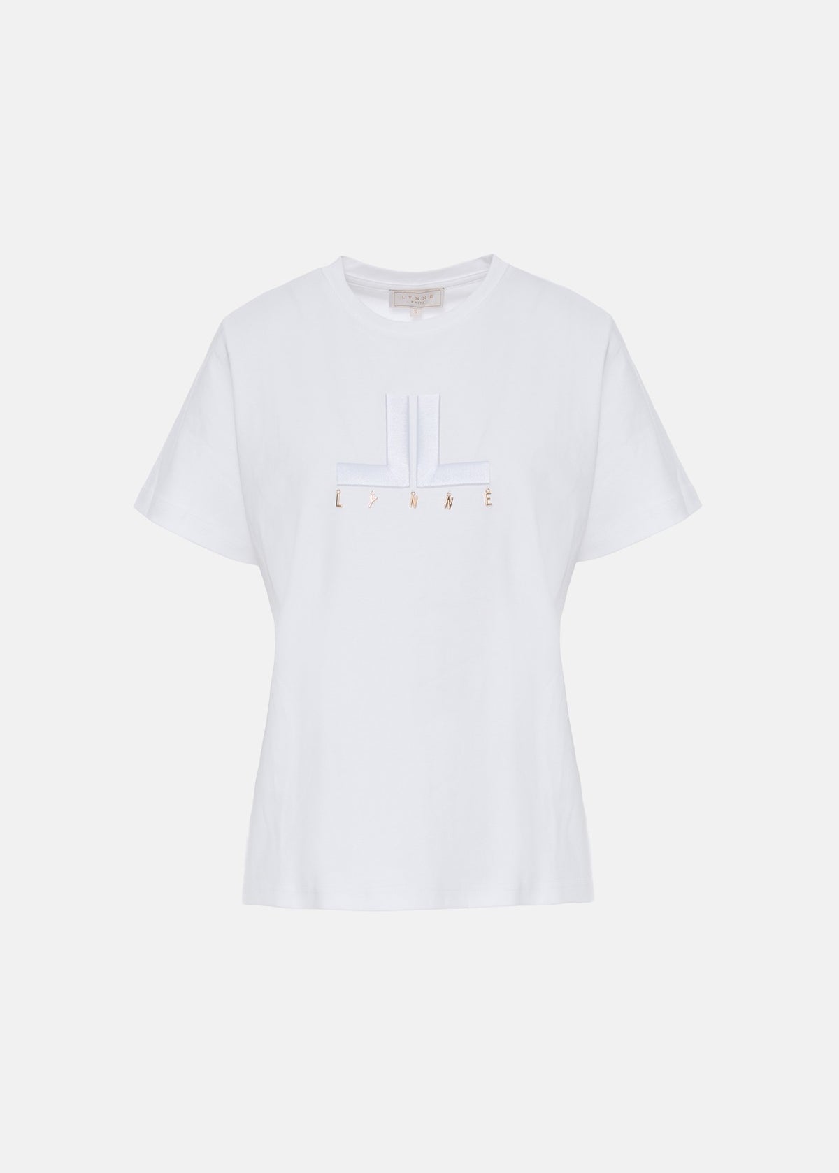 Μπλούζα με logo κέντημα και μεταλλικά charms