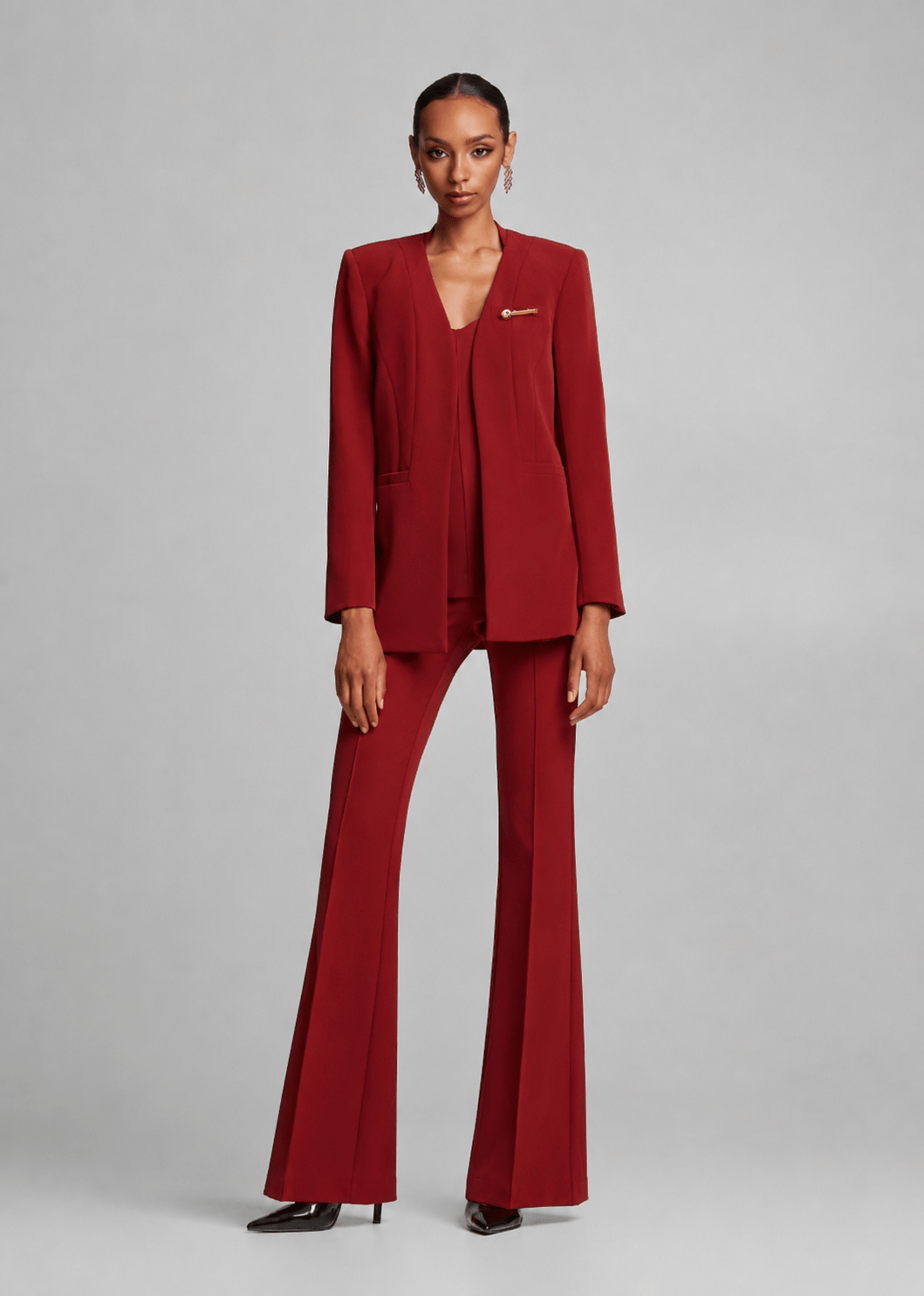 Μεσάτο σακάκι χωρίς γιακά