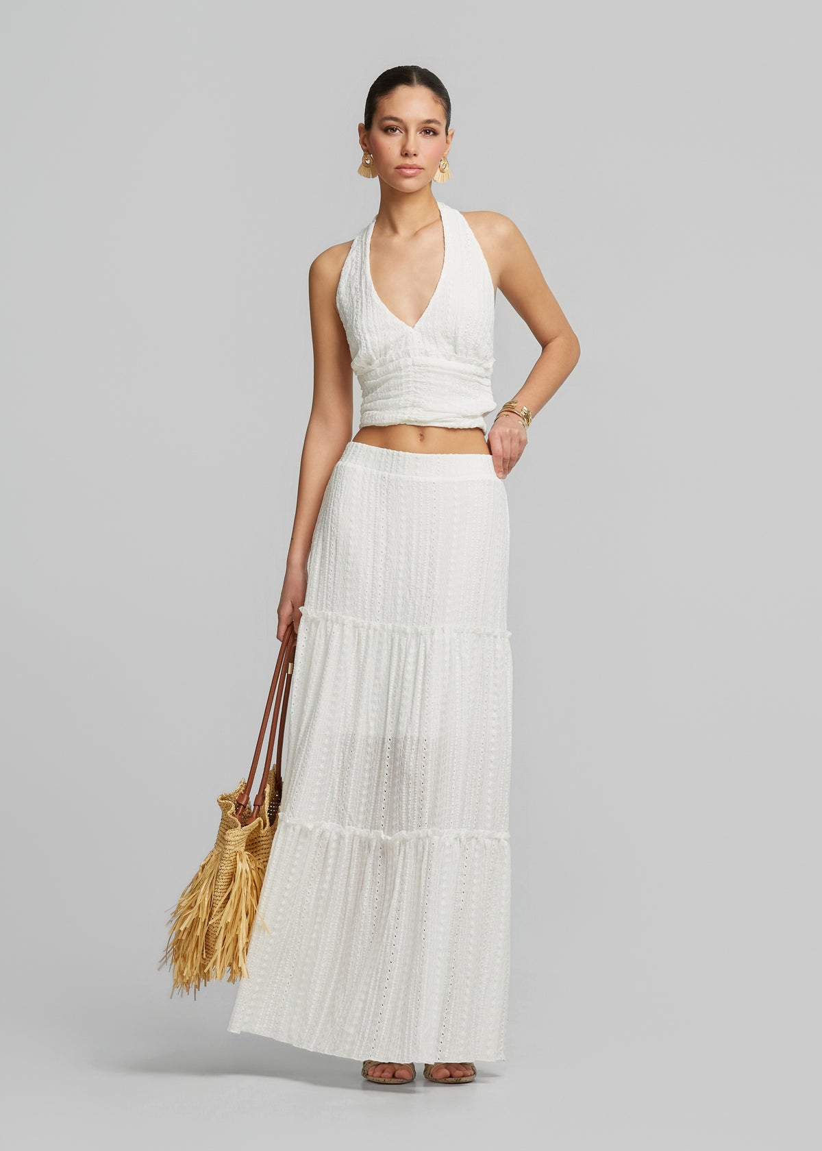 Μπλούζα από δαντέλα Broderie