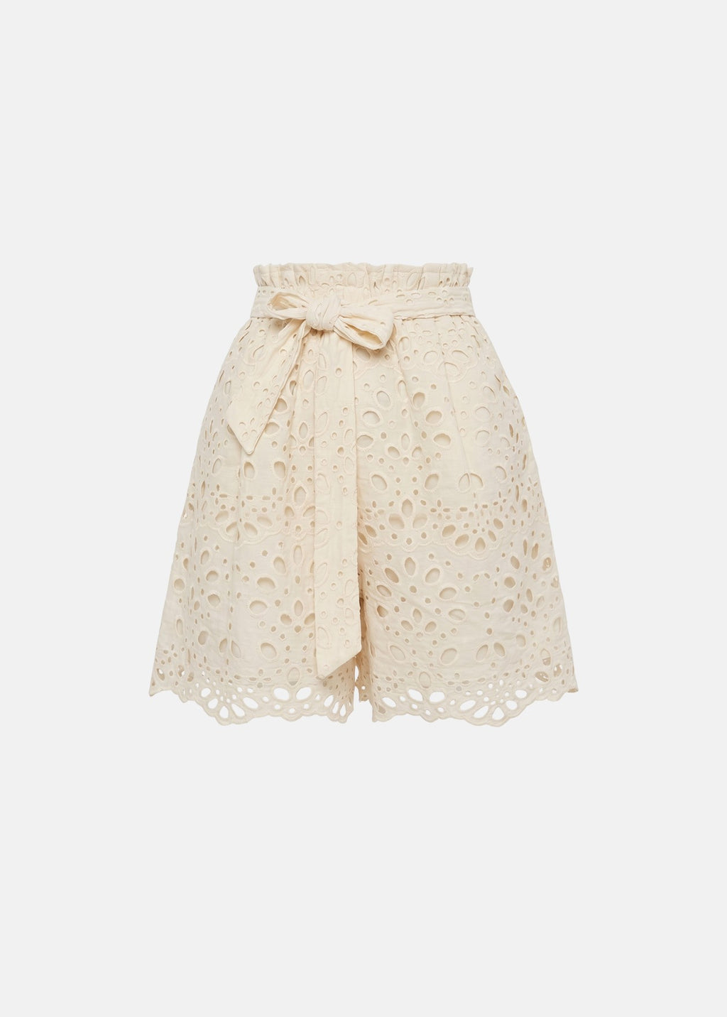 Σόρτς από δαντέλα broderie