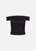 Off shoulder μπλούζα από δαντέλα