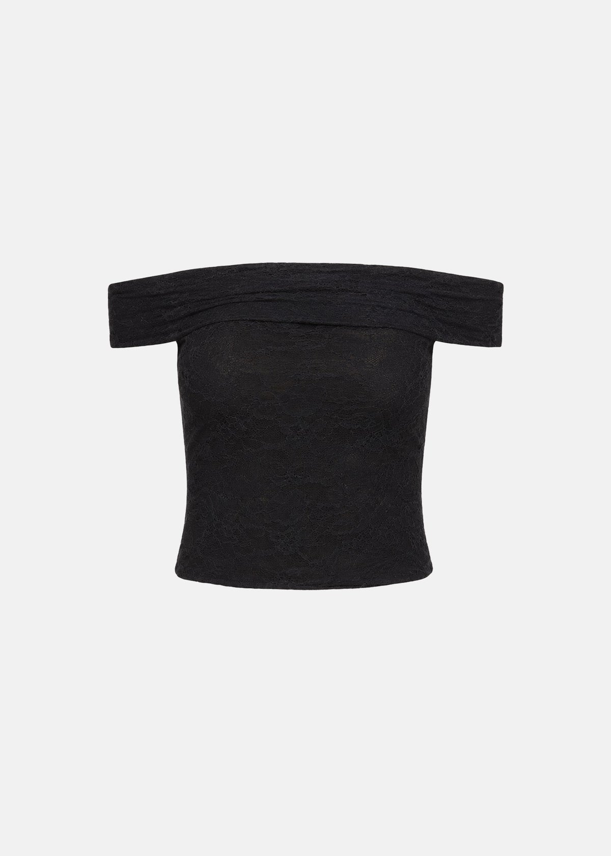 Off shoulder μπλούζα από δαντέλα