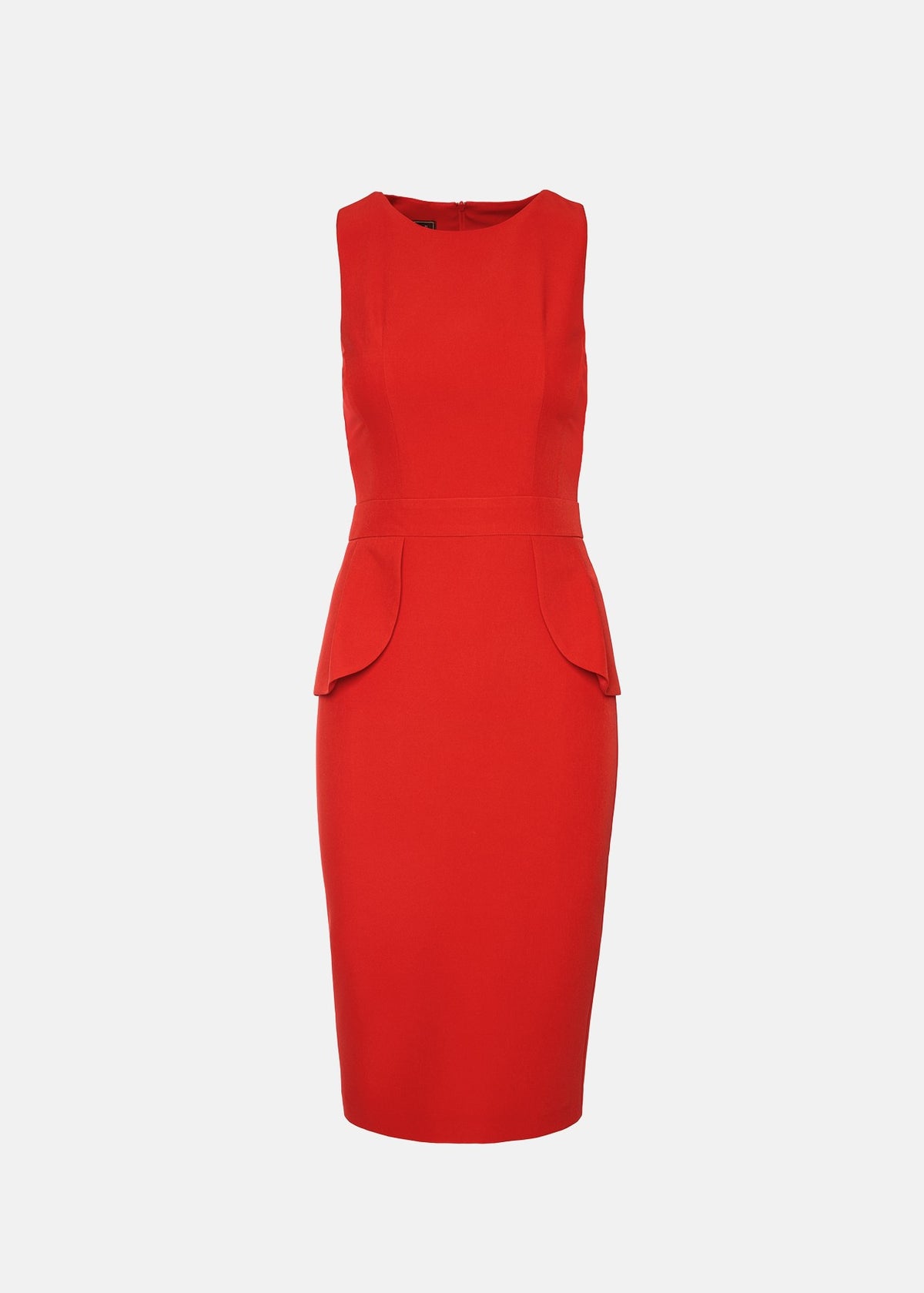 Μίντι φόρεμα με peplum