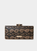 Clutch τσαντάκι snake print