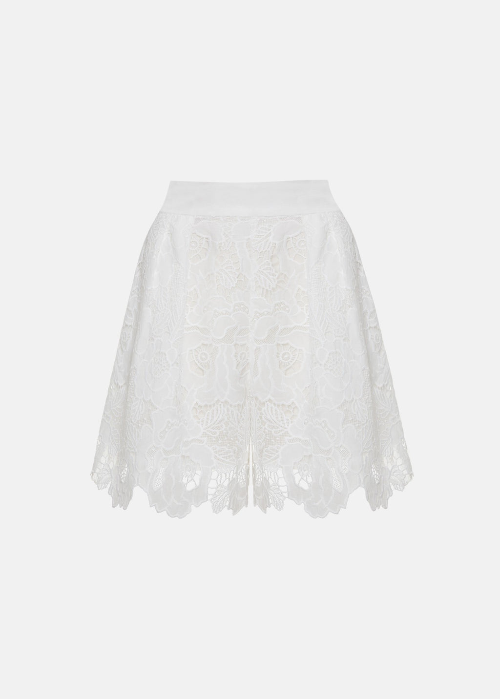 Σόρτς από δαντέλα broderie