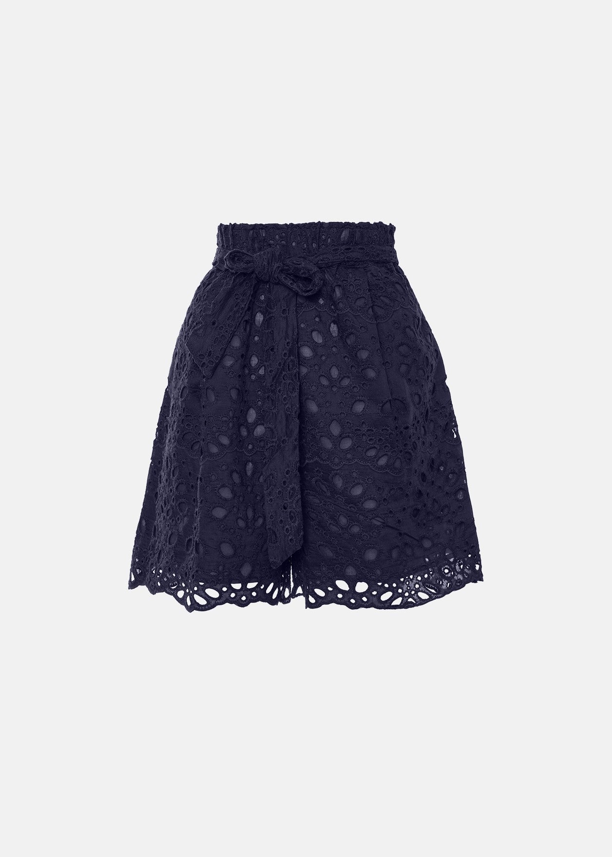 Σόρτς από δαντέλα broderie
