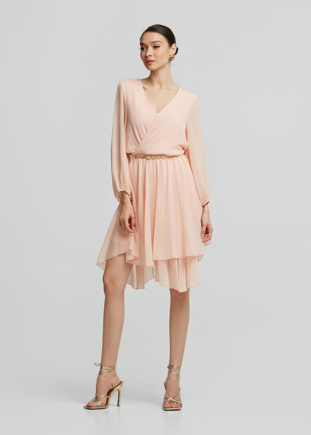 Μίνι φόρεμα με ασυμμετρίες