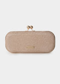 Rose gold μεταλλικό clutch