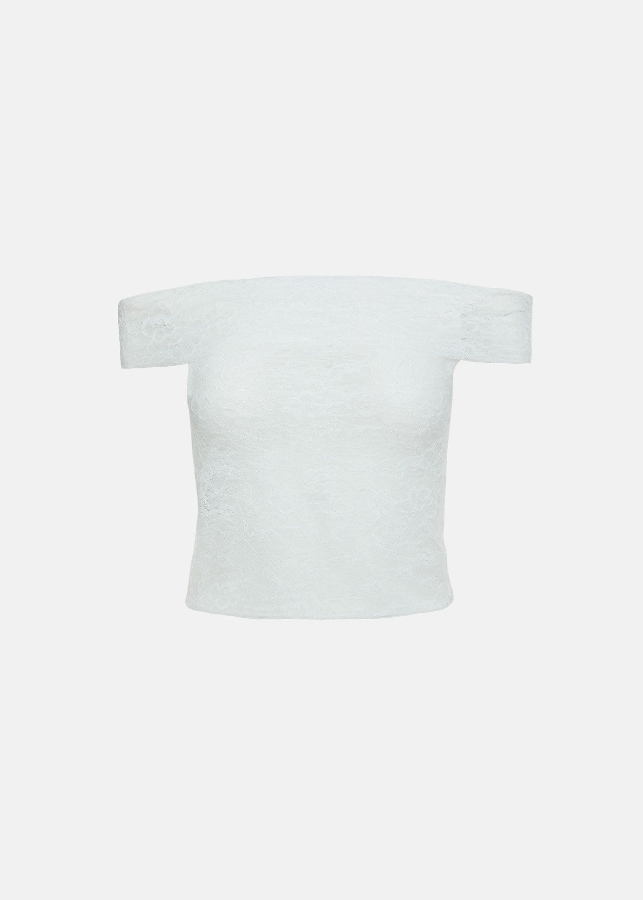Off shoulder μπλούζα από δαντέλα