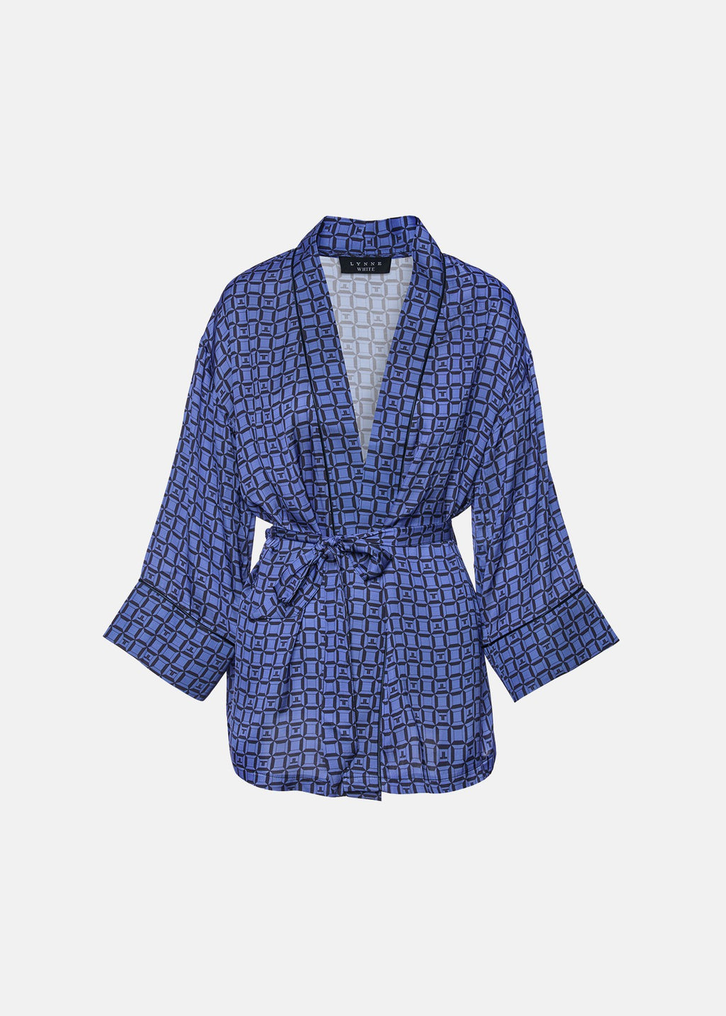 Ζακέτα με logo τύπωμα σε σατέν όψη