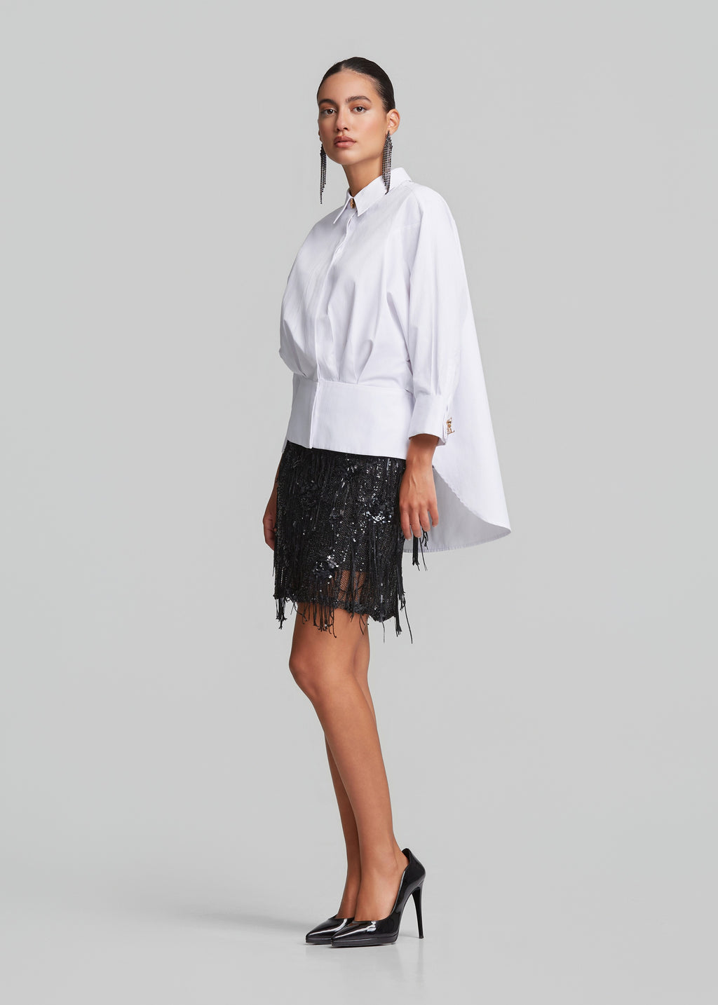 Μεσάτο πουκάμισο με peplum